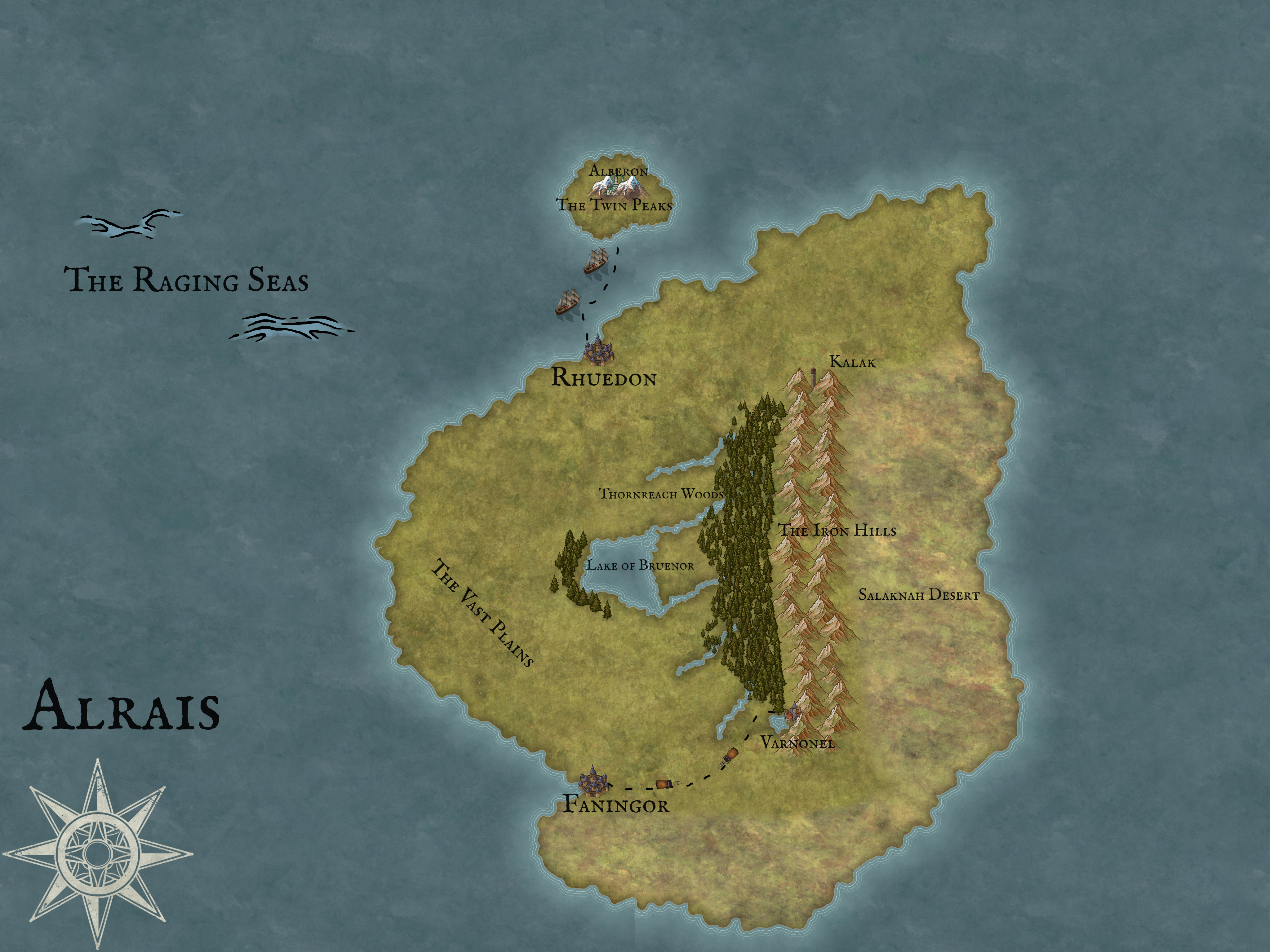 Map of Teramiror